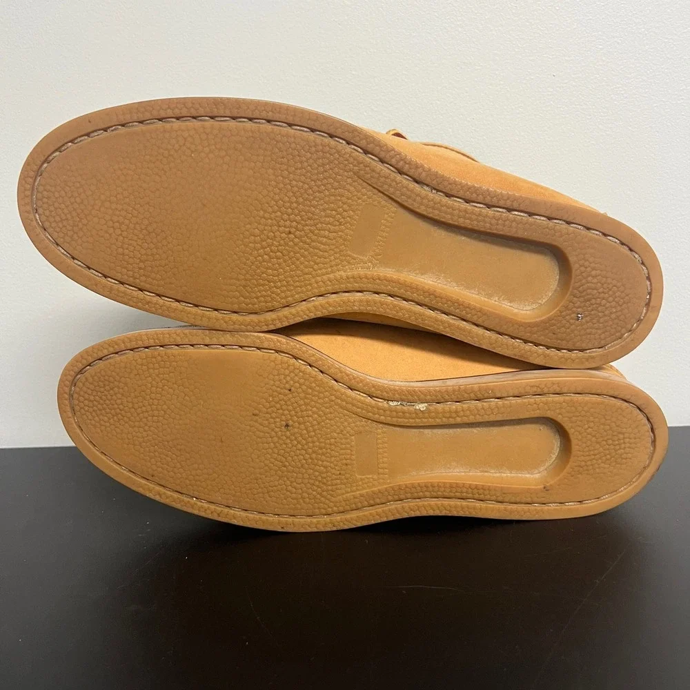 LL Bean Signature Mens Tan Leather Boots 281251 Size 10.5 D